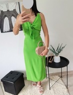 Prosta sukienka midi z rozporkami Reserved 40 L