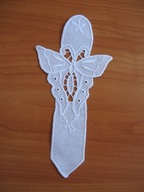 Zakładka do książki -ręczny haft richelieu