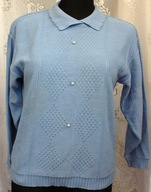 angielski niebieski SWETER r 44/46