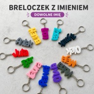 Breloczek z imieniem personalizowany dowolne imię prezent