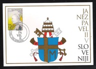 Słowenia 1996, MC FDC, papież JP II, polonica