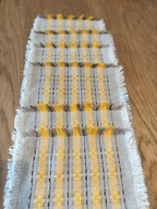 Komplet serwetek serwetki PRL lniane masywne serwetka 24x24 frędzle