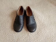 Skórzane buciki Helio -komfort - butelkowa zieleń - 37/24 cm - bdb !!