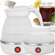 MAŁY CZAJNIK TURYSTYCZNY ELEKTRYCZNY SKŁADANY SILIKONOWY PODRÓŻNY 600ML