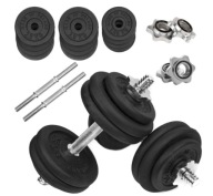 ZESTAW HANTLI ŻELIWNYCH REGULOWANYCH 30KG – ĆWICZENIA SIŁA FITNESS