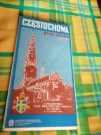Częstochowa stary plan miasta autobusy tramwaj