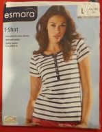 Koszulka damska ESMARA w paski, roz. L 44/46
