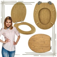 AWD INTERIOR DESKA SEDESOWA DO WC WOLNOOPADAJĄCA UNIWERSALNA MDF BAMBOO