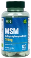 HOLLAND BARRETT MSM 750mg 120tab SIARKA ORGANICZNA