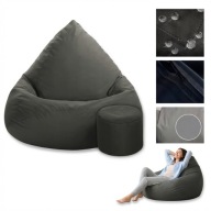 PUFA SAKO WOREK FOTEL SIEDZISKO DLA DZIECI XXL WODOODPORNA 110X80 +PODNÓŻEK