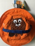 Czapka kapelusz zapinany dwustronny na lato 6-12 miesięcy