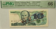 Banknot 10 Złotych Wzór A 1982 r , PMG 66 EPQ Nr 0424