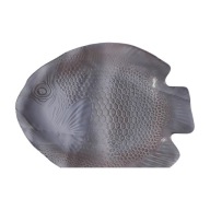 Ogromny półmisek szklany w formie ryby, Arcoroc France, lata 80-e.