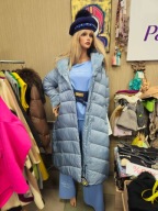 Płaszcz, Kurtka puchowa niebieska FLY OUT Italy XL Promo % !!!