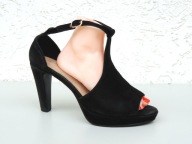 Zamszowe sandały "DASIA" z super wkładką rozmiar 40