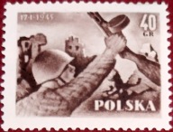 Fi. 757 - 758 10 rocznica wyzwolenia Warszawy.