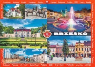 BRZESKO - RYNEK - FONTANNA - RZEŹBA - PAŁAC - BROWAR - HERB