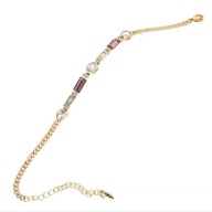 62760 BRANSOLETKA 18K POZŁACANA 17+5 CM 5 MM CRYSTAL Swarovski