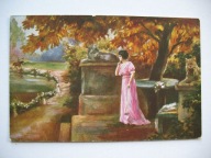 ZAGINIONY ŚWIAT DROGA KU SZCZĘŚCIU przedwojenna POCZTÓWKA