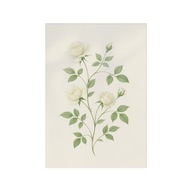 Plakat „White Roses” – Klasyczna Elegancja i Subtelność