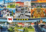 TUREK - RYNEK - RATUSZ - Z LOTU PTAKA - MURAL - RZEŹBA - KOŚCIÓŁ - HERB