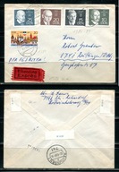 A49399)NRD 1386 - 1389 u.a. E-Brief mit AK-Stempel