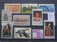 USA - zestaw - 10 znaczków nr D **