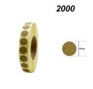 ZAKLEJKI NALEPKI NAKLEJKI TARCZĘ PRZESTRZELINY TARCZY 12mm brązowe 2000szt