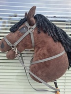 W pełni regulowane ogłowie uzda uprząż dla hobby horse A3 z napierśnikiem