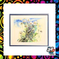 Akwarela "Kompozycja kwiatowa"