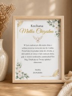 ZESTAW Podziękowań dla Chrzestnych Obrazy A4 Prezent Komunia Święta