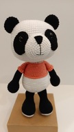 PANDA miś szydełko maskotka zabawka prezent handmade amigurumi ręcznie