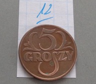 5 groszy z 1939 roku , II RP ,