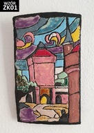 Pamiątka z Krakowa obrazek ceramiczny