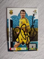 Karta panini autograf Ukraina Euro 2012 Rotan