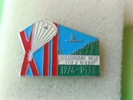 Stara Odznaka Emalia- XII OGÓLNOPOLSKI RAJD "STU Z NIEBA" 1974 - PTTK