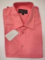 KOSZULA MĘSKA KORALOWA BOSTON PUBLIC KRÓTKI RĘKAW 39/40 nr 682B