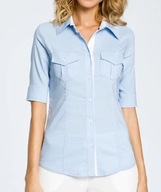 Klasyczna elegancka koszula taliowana PREZENT