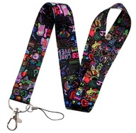 Wielokolorowa smycz na klucze 45 cm