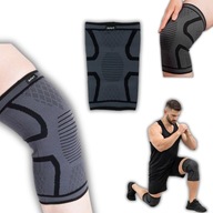 OPASKA STABILIZATOR KOLANA SPORTOWA SZARA LEKKA ODDYCHAJĄCA XL 43-45 cm