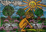 Gracjan Roztocki - Kupa obok kotów PAPIER A4 21x29,7 cm.