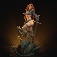 Żywica figurka Red Sonja barbarian "Czerwona Sonja" 1/6