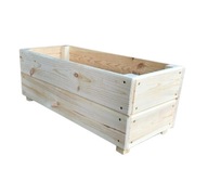 Doniczka 70 cm x 30 x 27 cm drewno naturalny