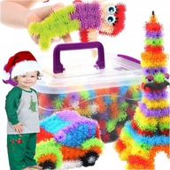 ZESTAW RZEPY KLOCKI KREATYWNE KOLOROWE 800 XXL MEGA DUŻY DLA DZIECI PREZENT