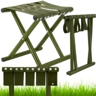 KRZESŁO TURYSTYCZNE FOTEL KRZESEŁKO WĘDKARSKIE TABORET SKŁADANE PRZENOŚNE
