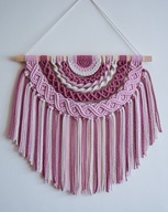 Piękna makrama ścienna, boho ozdoba, na prezent