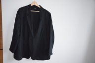 czarna marynarka len 48/50/xl