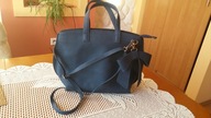 Śliczna granatowa torebka do ręki i na ramię !!