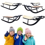 GRUBE SANKI METALOWE DLA DZIECI I DOROSŁYCH SZNUREK ZJAZD KULIG POLSKIE