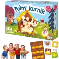 GRA PLANSZOWA PEŁNY KURNIK DLA RODZINY RODZINNA KUKURYKU MYŚLENIOWA 3117